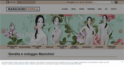 Desktop Screenshot of manichinistore.it